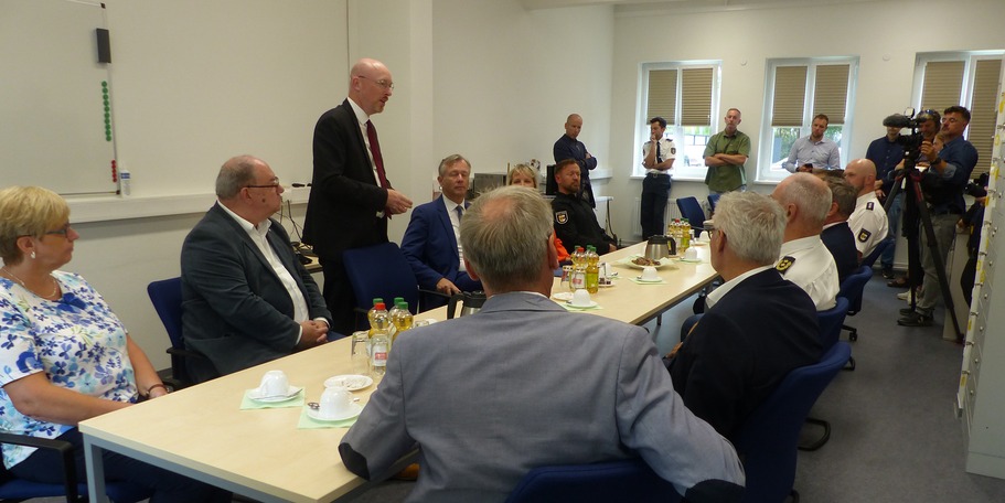 Grußworte des Innenministers Christian Pegel © 2024 SBL Greifswald