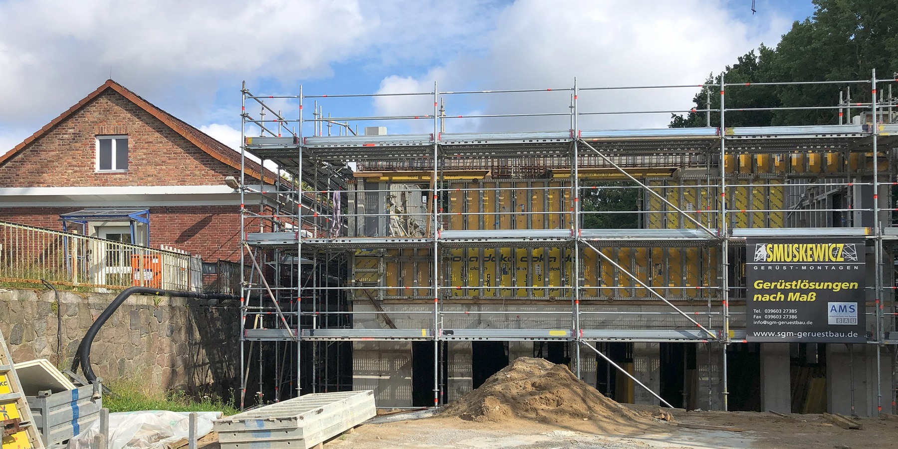 Bautenstand im Juli 2024 © 2024 Warnkross.Kartheus.Architekten.PartGmbB Stralsund