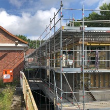 Baustelle im Juli 2024 © 2024 Warnkross.Kartheus.Architekten.PartGmbB Stralsund