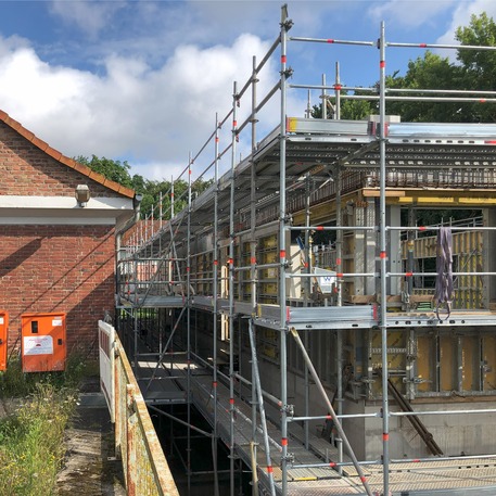 Baustelle im Juli 2024 © 2024 Warnkross.Kartheus.Architekten.PartGmbB Stralsund