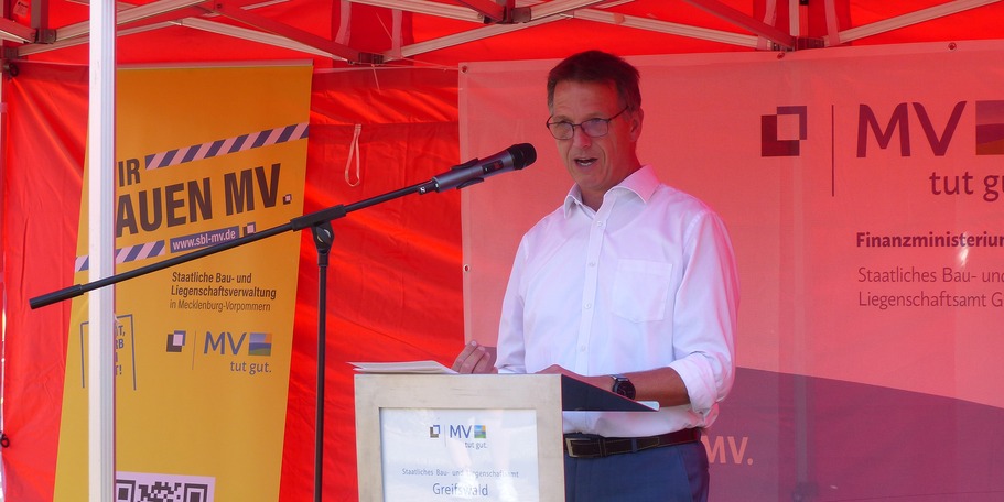 Grußwort des Rektors der Hochschule Stralsund Prof. Dr. rer. pol. Ralph Sonntag © 2024 SBL Greifswald