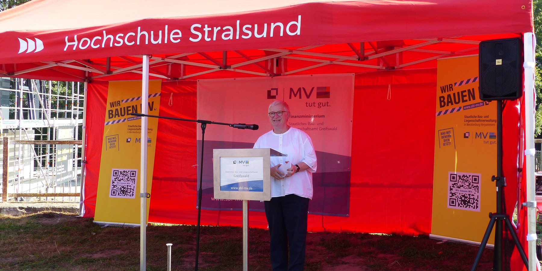 Grußwort der Leiterin der Hochschulbibliothek Andrea Glöckner © 2024 SBL Greifswald