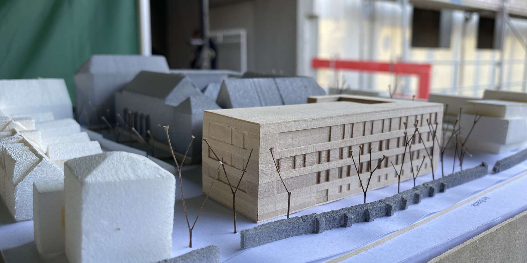 Modell vor dem Rohbau © 2024 Monika Mück (Finanzministerium MV)