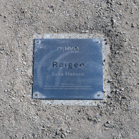 Schild der Kunst mit Bezeichnung © 2024 SBL Schwerin