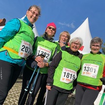 Das Walkerinnen-Team des SBL Greifswald, v.l.n.r.: Gabriele Palte-Gnadler, Heike Bauer-Plettenberg, Gunda Schwarz, Sabine Koschinsky, Dorit Bendler © 2024 Staatliches Bau- und Liegenschaftsamt Greifswald