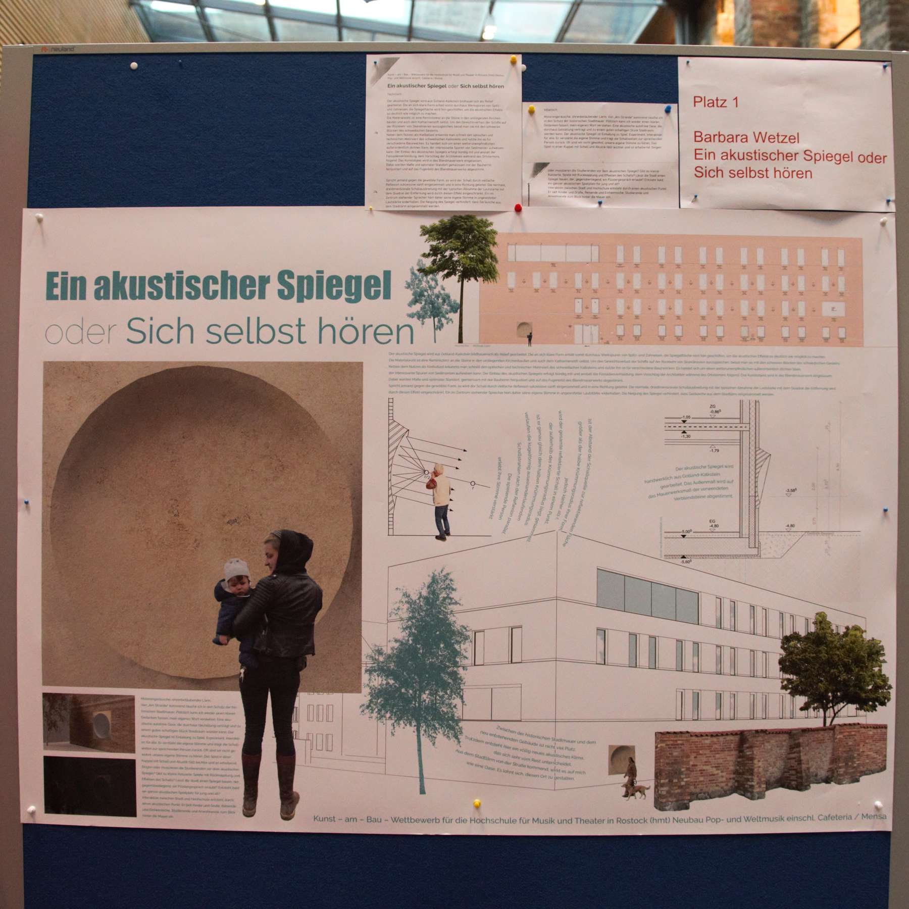 Sieger: Wettbewerbsarbeit  Ein akustischer Spiegel oder sich selbst hören  von Barbara Wetzl © 2024 SBL Rostock