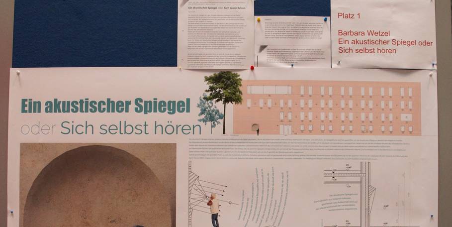 Sieger: Wettbewerbsarbeit  Ein akustischer Spiegel oder sich selbst hören  von Barbara Wetzl © 2024 SBL Rostock
