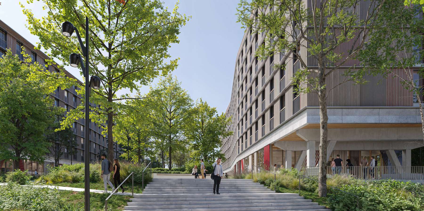 Treppe Wohngebäude © ©sauerbruch hutton/ artefactory