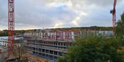 Blick auf die Baustelle im Oktober 2024 © 2024 Staatliches Bau- und Liegenschaftsamt Neubrandenburg
