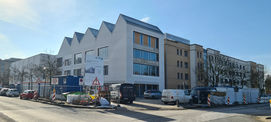 Bauarbeiten am Erweiterungsbau der Bibliothek im Februar 2025 © 2025 SBL Neubrandenburg