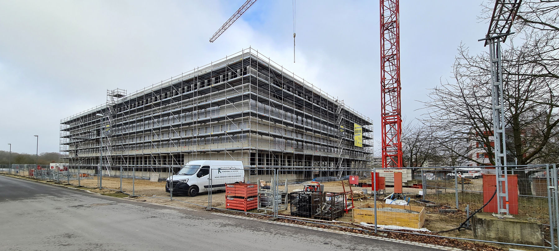 Der Rohbau ist abgeschlossen. Nun beginnen die Ausbauarbeiten. © 2025 SBL Neubrandenburg