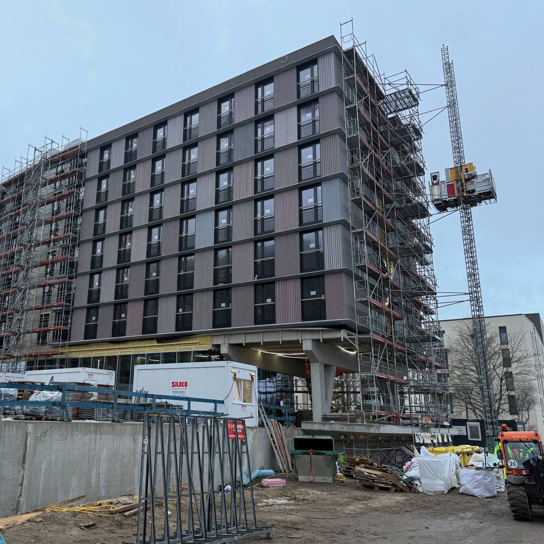 Wohngebäude für die Studierenden. © 2025 SBL Rostock