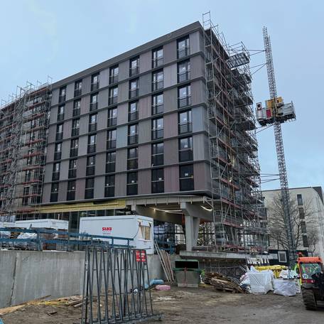 Wohngebäude für die Studierenden. © 2025 SBL Rostock