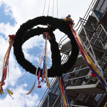 Richtfest zur Sanierung von Haus 2 für die Juristische Fakultät © 2025 Christian Hoffmann (Finanzministerium M-V / sbl-mv)