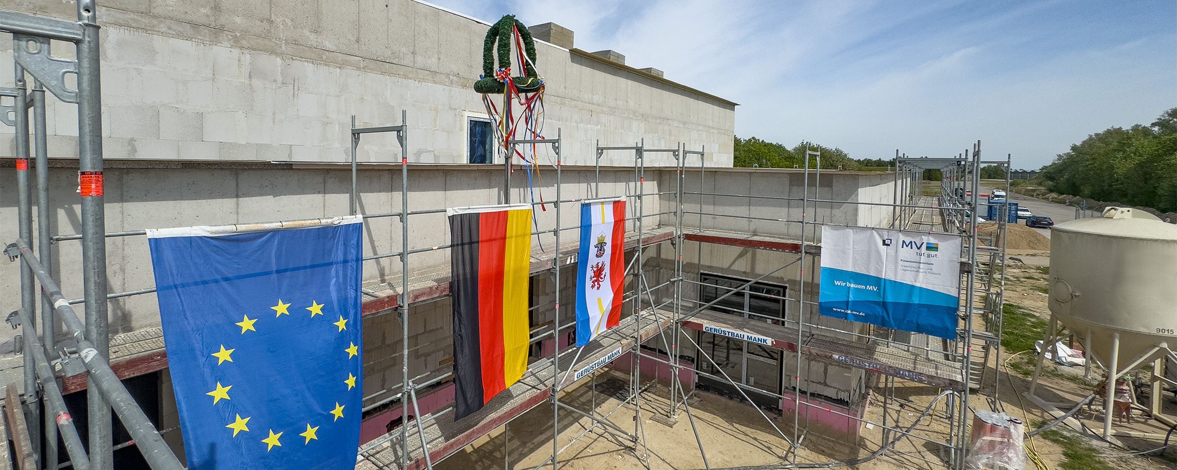 Richtfest auf dem Fliegerhorst Laage ©2025 Christian Hoffmann (SBL-MV / Finanzministerium MV)