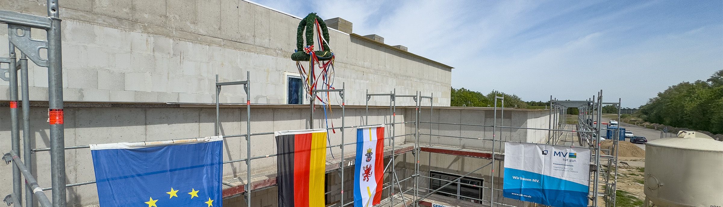 Richtfest auf dem Fliegerhorst Laage ©2025 Christian Hoffmann (SBL-MV / Finanzministerium MV)