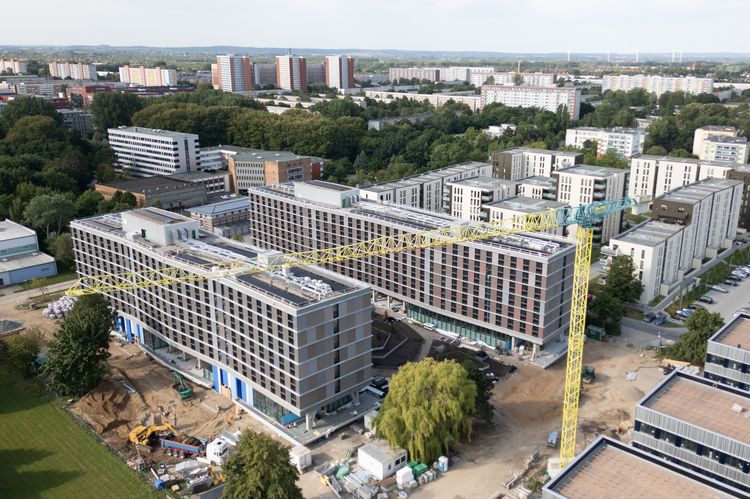 Ausbau der neuen Zollhochschule läuft auf Hochtouren ©2025 SBL-MV (Ministerium für Finanzen und Digitalisierung Mecklenburg-Vorpommern)