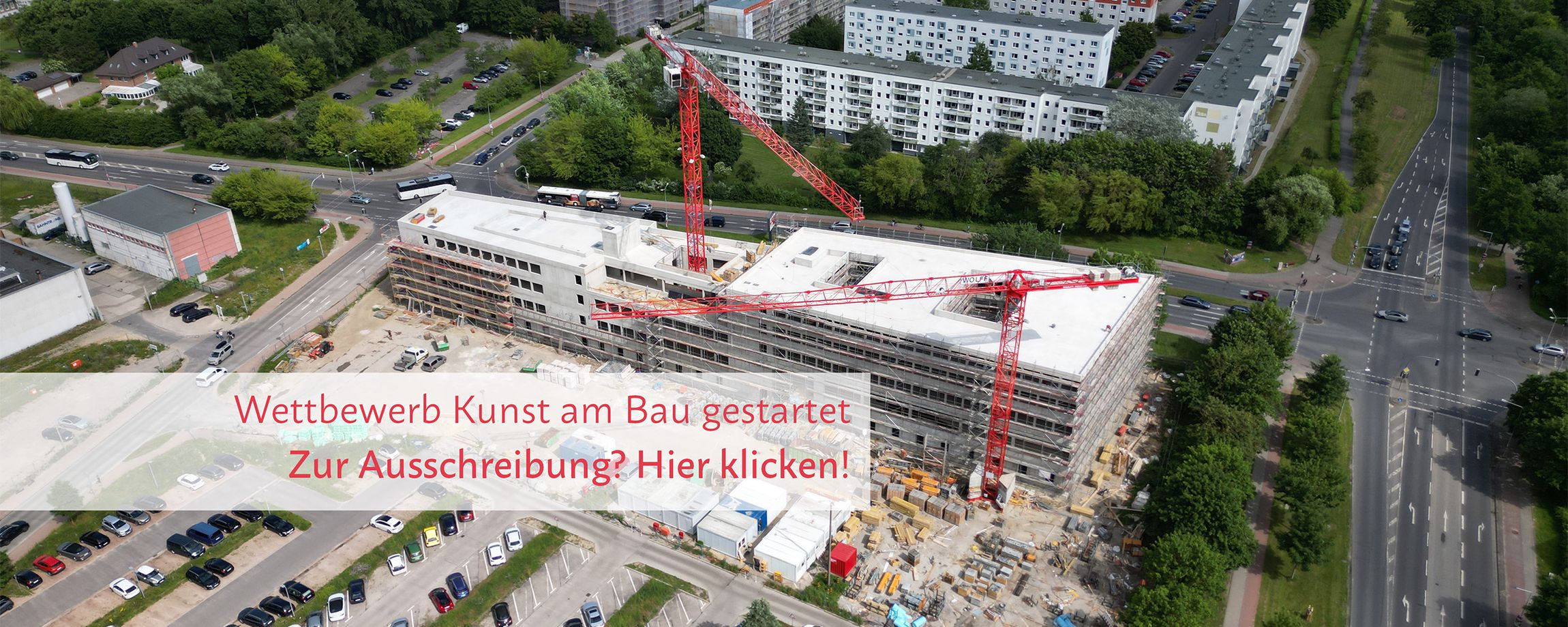 Nichtoffener Kunst am Bau-Wettbewerb mit vorgeschaltetem, bundesweiten, anonymen Bewerberverfahren mit Ideenbeitrag für den Neubau Forschungsbau William B. Kannel Center for Community Medicine (CM) der Universitätsmedizin Greifswald (UMG) ©2025 Christian Hoffmann (SBL-MV / Ministerium für Finanzen und Digitalisierung MV)