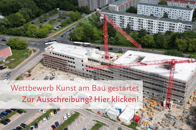 Nichtoffener Kunst am Bau-Wettbewerb mit vorgeschaltetem, bundesweiten, anonymen Bewerberverfahren mit Ideenbeitrag für den Neubau Forschungsbau William B. Kannel Center for Community Medicine (CM) der Universitätsmedizin Greifswald (UMG) ©2025 Christian Hoffmann (SBL-MV / Ministerium für Finanzen und Digitalisierung MV)