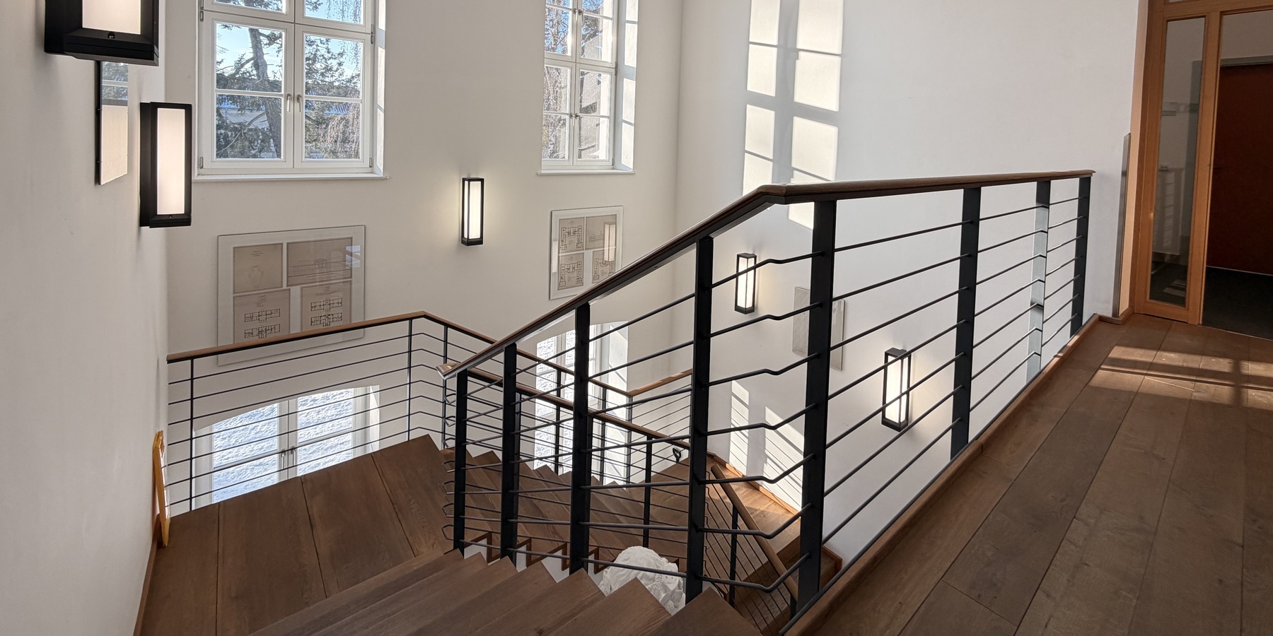 Blick in das Treppenhaus © 2026 Christian Hoffmann (SBL-MV / Finanzministerium MV)