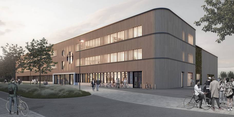 Visualisierung des Neubaus © 2026 MHB ARCHITEKTEN + INGENIEURE GmbH