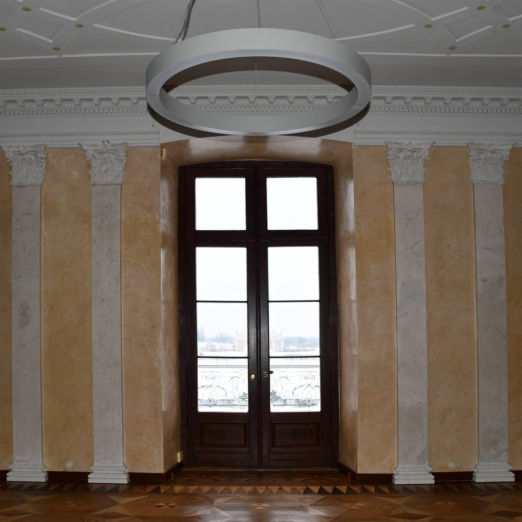 Blick aus dem Fenster im Marmorsaal © 2026 SBL Schwerin