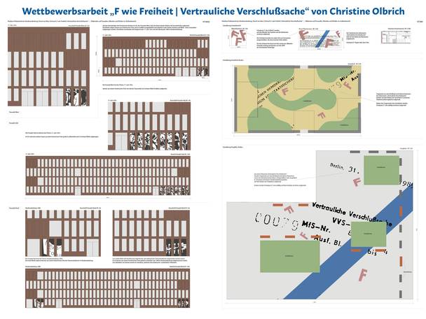 Wettbewerbsarbeit  F wie Freiheit | Vertrauliche Verschlußsache  von Christine Olbrich © 2026 SBL Neubrandenburg