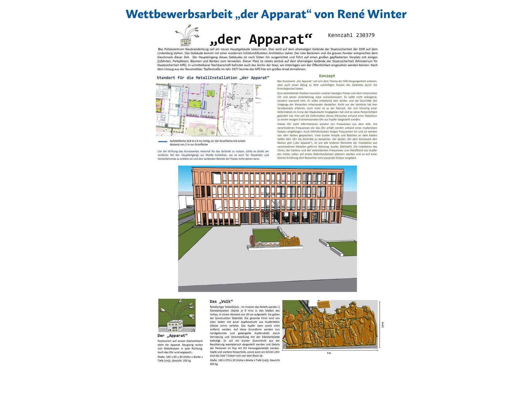Wettbewerbsarbeit  der Apparat  von René Winter © 2026 SBL Neubrandenburg