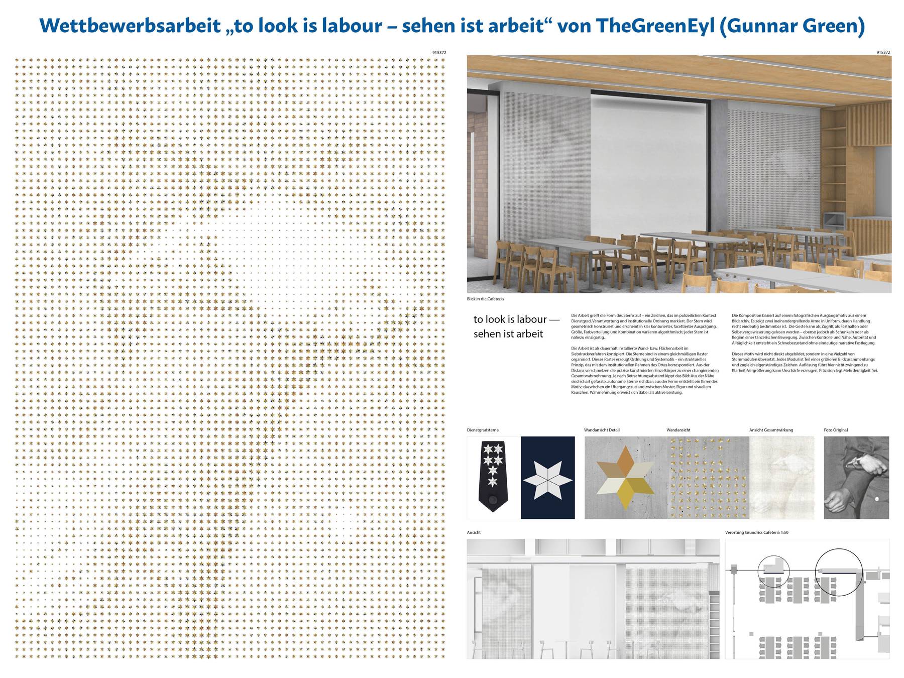 Wettbewerbsarbeit  to look is labour – sehen ist arbeit  von TheGreenEyl © 2026 SBL Neubrandenburg