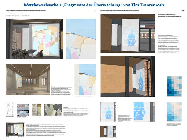 Wettbewerbsarbeit  Fragmente der Überwachung  von Tim Trantenroth © 2026 SBL Neubrandenburg