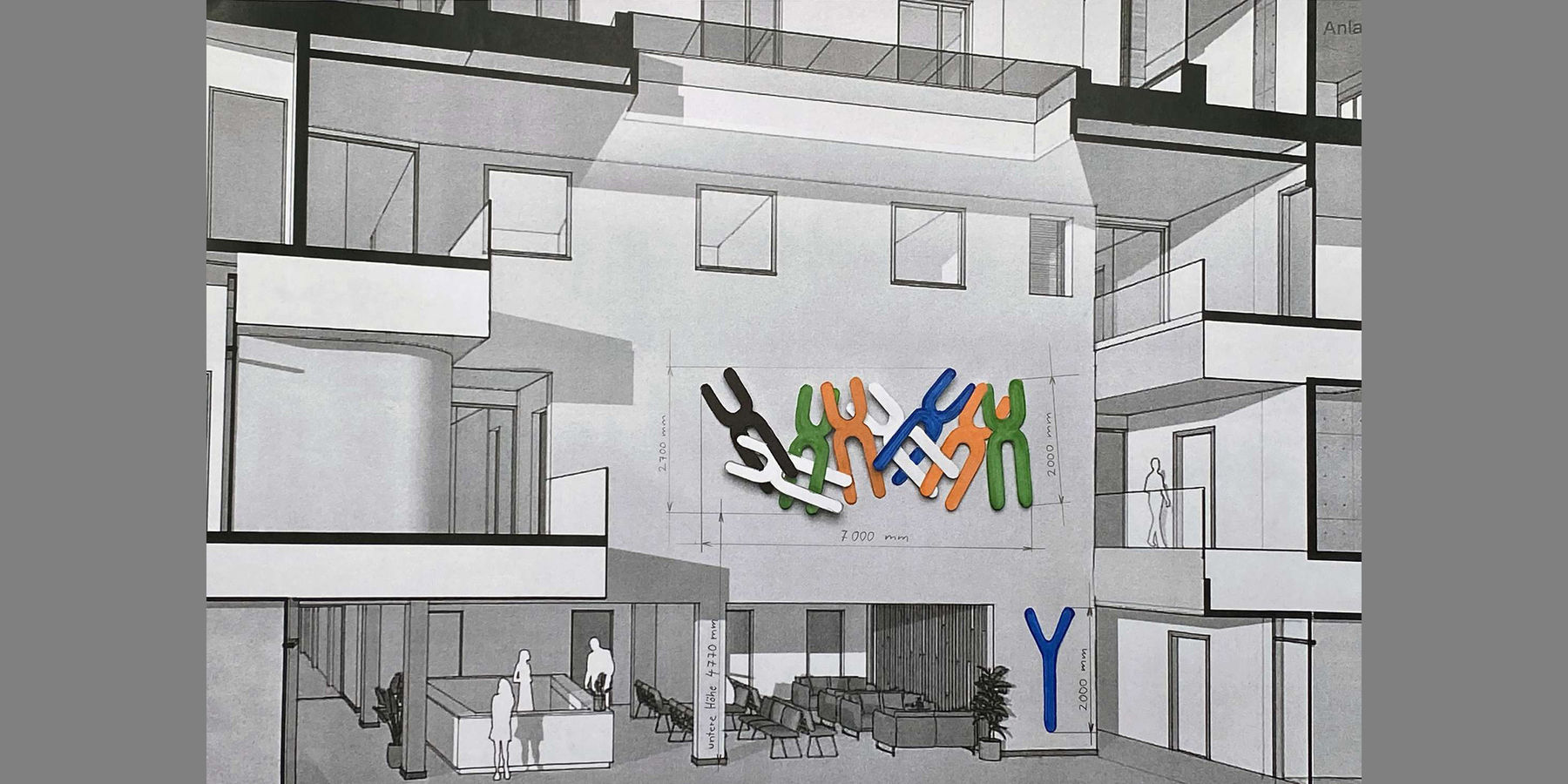 CHROMOSOMENHAUFEN - Wettbewerbsbeitrag von Andreas Feist, Grasbrunn © 2026 Andreas Feist, Grasbrunn