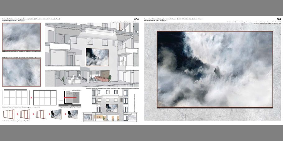 ohne Titel - Drei großformatige Gemälde - Wettbewerbsbeitrag von Jiri Grabmüller, Rodgau © 2026 Jiri Grabmüller, Rodgau