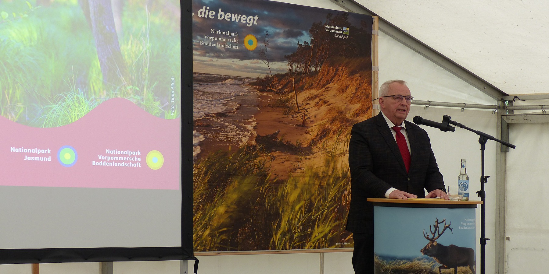 Dr. Till Backhaus, Minister für Klimaschutz, Landwirtschaft, ländliche Räume und Umwelt bei seinem Grußwort © 2026 SBL Greifswald