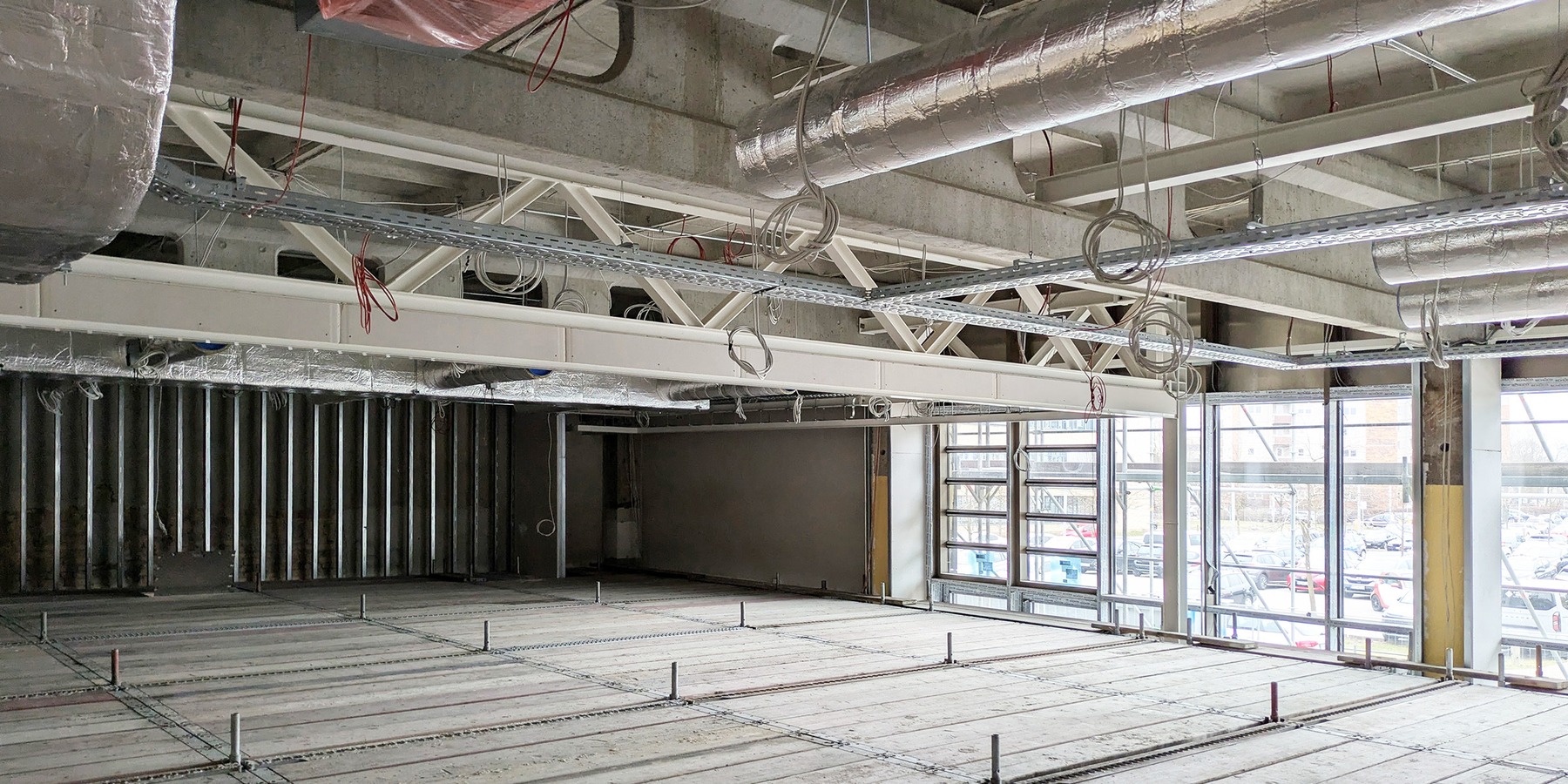 Blick in den Innenbereich mit Raumgerüst © 2026 SBL Greifswald