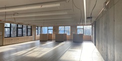 Innenausbau im Erdgeschoss des Neubaus - zukünftiger Freihandbereich - Bautenstand Februar 2026 © 2026 SBL Greifswald
