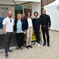 Starke Leistung! Team des SBL Schwerin stellt die Restaurierung des Schlosses, weitere Bauprojekte in Wismar und Prora und sich als Staatliches  Bau- und Liegenschaftsamt mit seinen Aufgaben vor - von links: Christian Seidel, Ulrike Groth, Doreen Rump, Je © 2026 SBL Schwerin