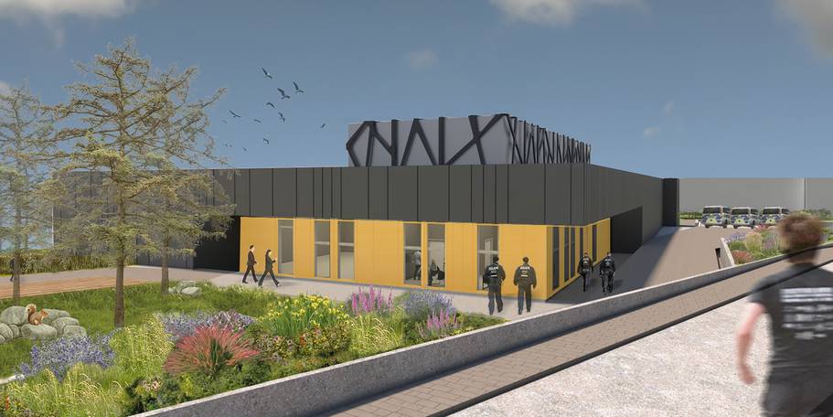 Visualisierung Raumschießanlage © 2026 SBL Neubrandenburg