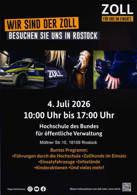 Flyer Tag der offenen Tür © 2026 Zoll