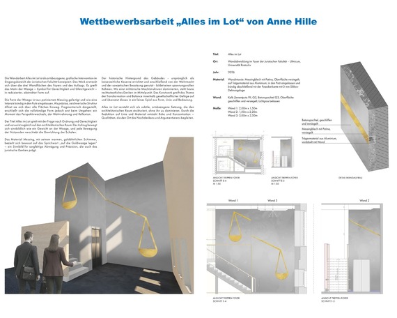 Wettbewerbsarbeit  Alles im Lot  von Anne Hille © 2026 SBL Rostock