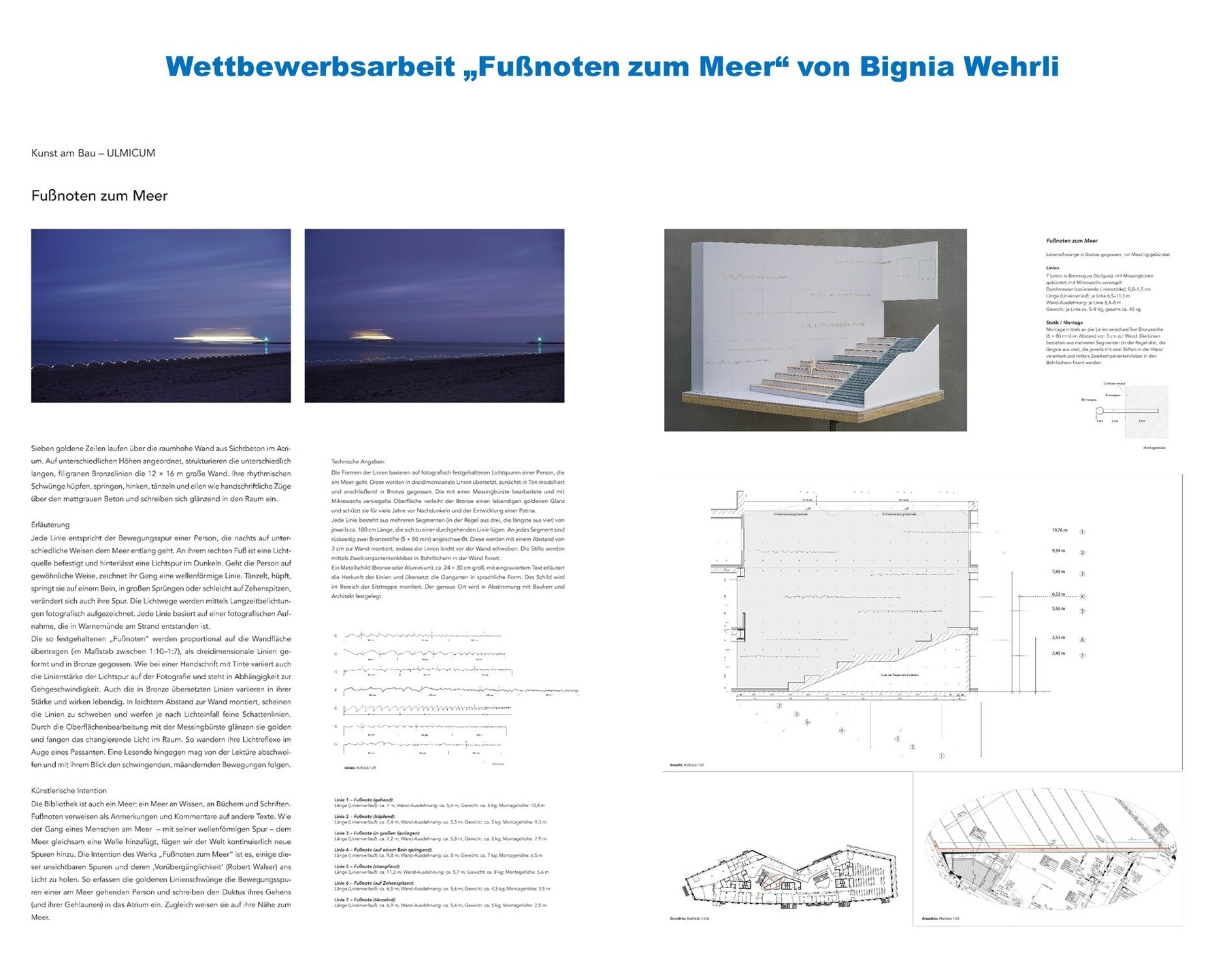 Sieger: Wettbewerbsarbeit  Fußnoten zum Meer  von Bigina Wehrli © 2026 SBL Rostock