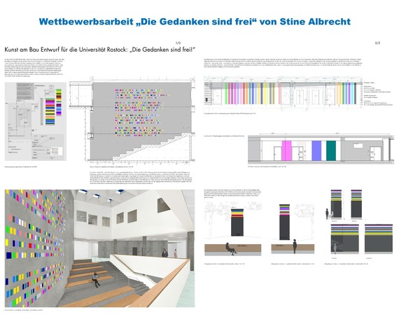 Wettbewerbsarbeit  Die Gedanken sind frei  von Stine Albrecht © 2026 SBL Rostock