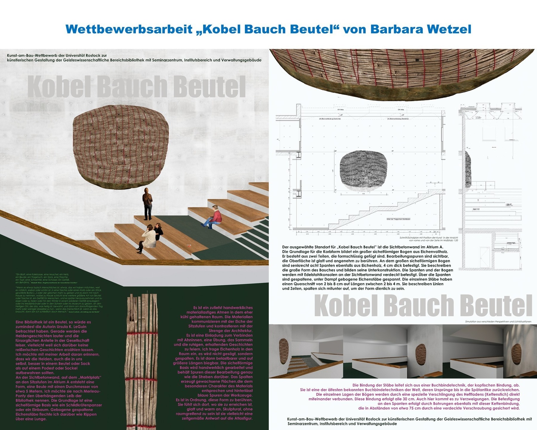 Wettbewerbsarbeit  Kobel Bau Beutel  von Barbara Wetzel © 2026 SBL Rostock