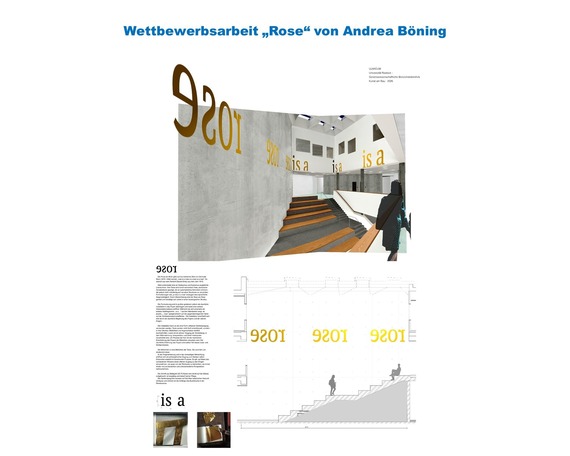 Wettbewerbsarbeit  Rose  von Andrea Böning © 2026 SBL Rostock