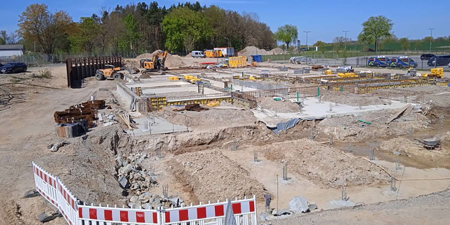 Blick auf das Baufeld © 2026 SBL Neubrandenburg