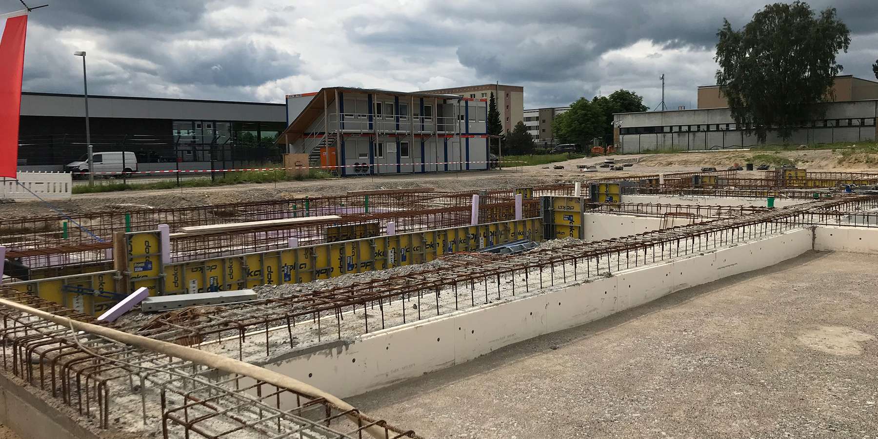 Blick auf das Baufeld, Mai 2026 © 2026 SBL Neubrandenburg
