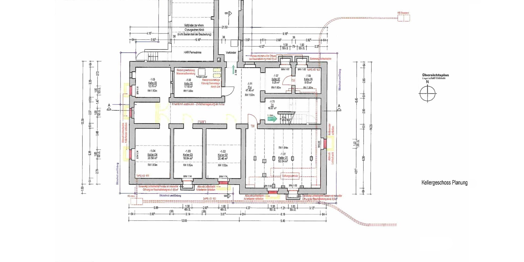 Grundriss Kellergeschoss © 2024 Warnkross Kartheus Architekten PartGmbB