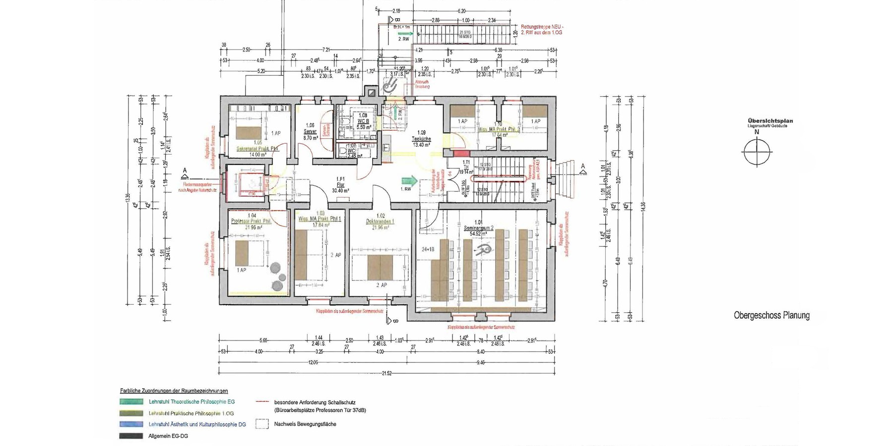 Grundriss 1. Obergeschoss © 2024 Warnkross Kartheus Architekten PartGmbB