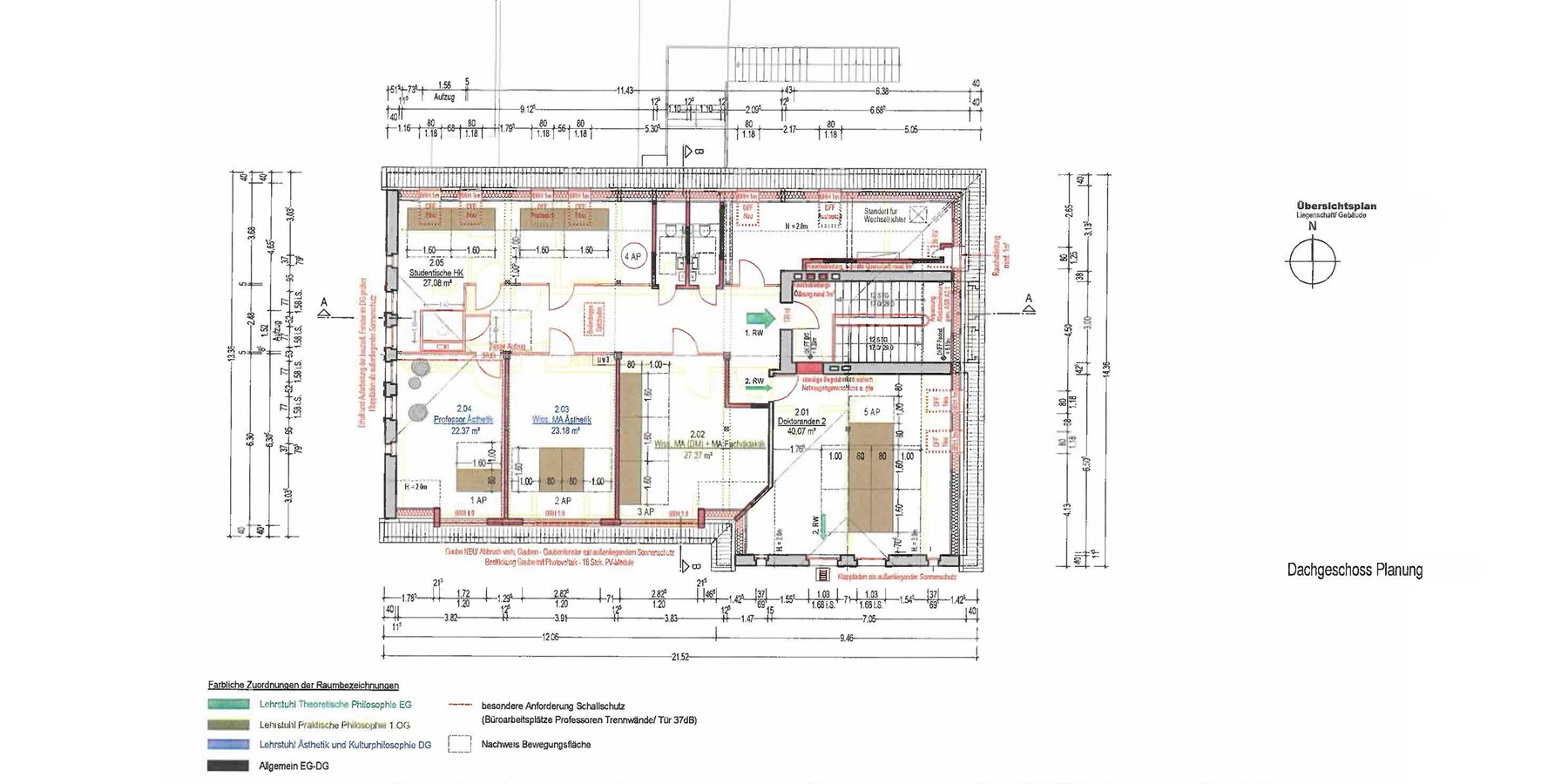Grundriss Dachgeschoss © 2024 Warnkross Kartheus Architekten PartGmbB