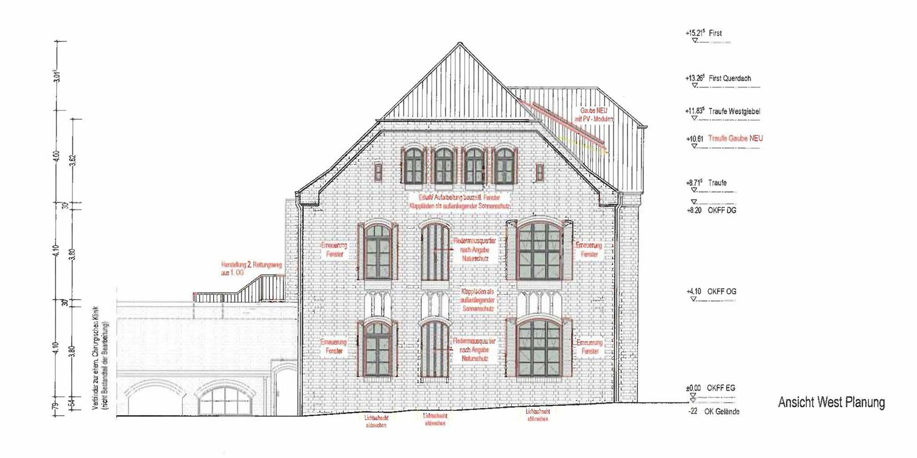 Ansicht West © 2024 Warnkross Kartheus Architekten PartGmbB