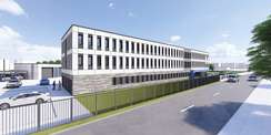 Polizeigebäude Güstrow Straßenansicht © buttler architekten GmbH